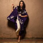 Neha Dhupia Instagram - Purple flamingo feels 😈... for #namasteamerica styled by @gumanistylists in @anamikakhanna.in by @azafashions and @misho_designs ... muah @elishab_mua 📸 @nitisharoraofficial #styledwithgumani