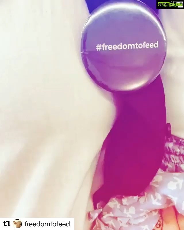 Neha Dhupia Instagram - @mehrdhupiabedi gives me #freedomtofeed ... @freedomtofeed ❤️👊
