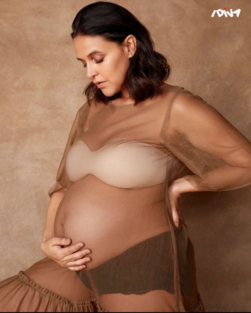 Neha Dhupia Instagram - Can’t wait to hold you in my arms … #bodypositive @idivaofficial
