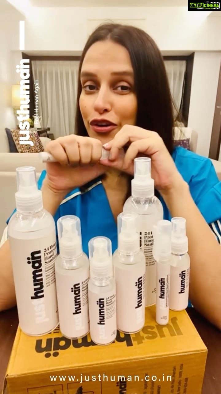 Neha Dhupia Instagram - @JustHumanindia A 24 HOUR HAND SANITIZER Some one finally heard my prayers🙏🏼🙏🏼! I love Just Human because you only need to use it just once a day and you are done! It’s Lab Certified, soft on your skin and hard on germs and viruses! Its perfect for anyone. Mom’s don’t forget to get it for the kids. Shop now #justhuman #justhumanhandsanitizer #24hourprotection #freedom