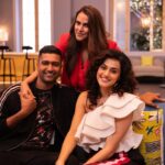 Neha Dhupia Instagram – The OG #punjabis @taapsee n @vickykaushal09 in are in da house … tune into a #ROFL episode of #bffswithvogue tonight at 9pm on @colorsinfinitytv ❤️🤩 📸 @thememoryalbum_