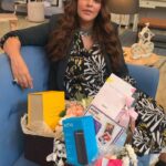 Neha Dhupia Instagram - Received this endearing Mother’s Day surprise from @amazondotin today. Along with my favourite Amazon Echo, Fire TV stick and a L’Occitane set, it also has a Polaroid camera! The Polaroid camera instantly reminded me of my time with my mom. We loved posing for pictures together. She would run her hands through my hair to set it right before a photo, like a pro stylist. Her hands comforted me and her love guided me. This Mother’s Day I want to relive and recapture those precious moments with her. Embarking on the journey of motherhood myself I now know that no one can replace the unconditional love of a mother. Cherish her with all your heart and indulge her with the best. Head to the #mothersday store on @amazondotin and #deliverthelove to the real first love of your life with #amazonindia