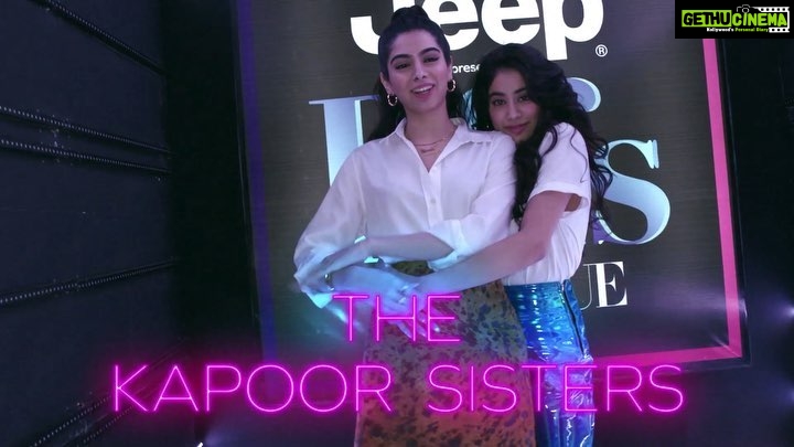 Neha Dhupia Instagram - The guessing game ends as I present you the first BFF pair, @janhvikapoor and @khushi.kapoorr ... Join us on a brand new season of @jeepindia presents #BFFsWithVogue, powered by @realisadiamond_in, premiering Saturday at 9 PM only on @colorsinfinity. @condenastvideoindia