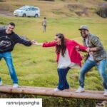 Neha Dhupia Instagram - ... n then they almost threw me off the bridge 😆😂😍 #Repost @rannvijaysingha with @get_repost ・・・ It's best to take one step at a time and cross each bridge as they come to you. #slowandsteady @nehadhupia @angadbedi 📸- @sartajsangha