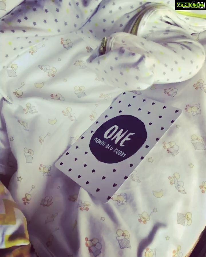 Neha Dhupia Instagram - Our baby girl ... been spreading joy and kickin around for a month ... 💕💕💕 #happyonemonth our little Mehr ... 😍 @angadbedi