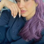 Neha Sharma Instagram – 💜💜 #purplehair Chicago, Illinois