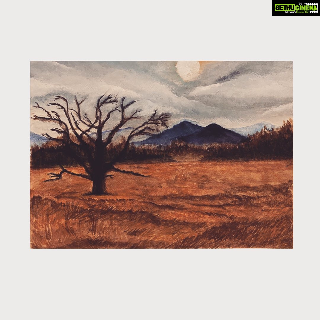Neha Sharma Instagram - I have named this “the capture” ..this was a beautiful day in the Smokey Mountains..overcast and breezy ✨💫 #mypaintings🎨 #loveart #alwaysanartist #mybaby #mywork #watercolor 💕