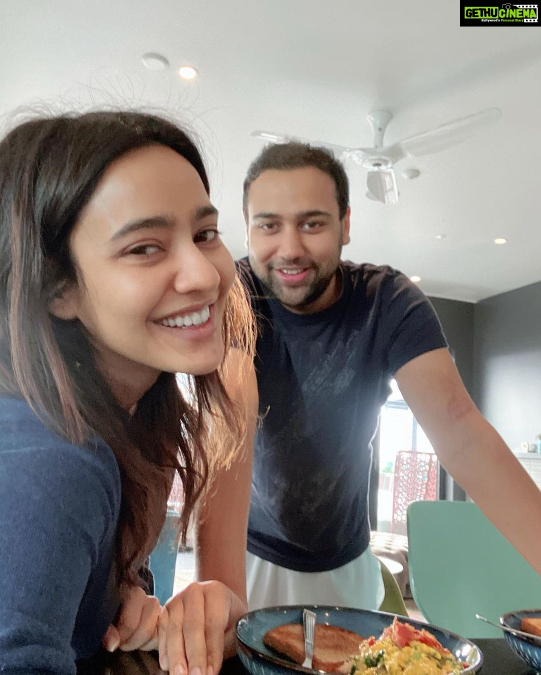 Neha Sharma Instagram - Cause today is the birthday of the person I love the most . The only person who loves food as much as I do ππ€£. Happy happy birthday baby brother @vaibhav_sharma29 . You are as special as special can be. We have travelled the world together, made each other fat πand I hope , wish and pray that we forever continue to do so ... you are my lifeβs biggest blessing , my partner in everything , to eating ramen bowls together and drinking chai . hereβs wishing u all things u desire , happiness , travel , food , Health , wealth and getting fit . ππβ¨π #birthday #leapyearbaby #siblingslove P.s. have to tag @reetika1408 @aishasharma25 π