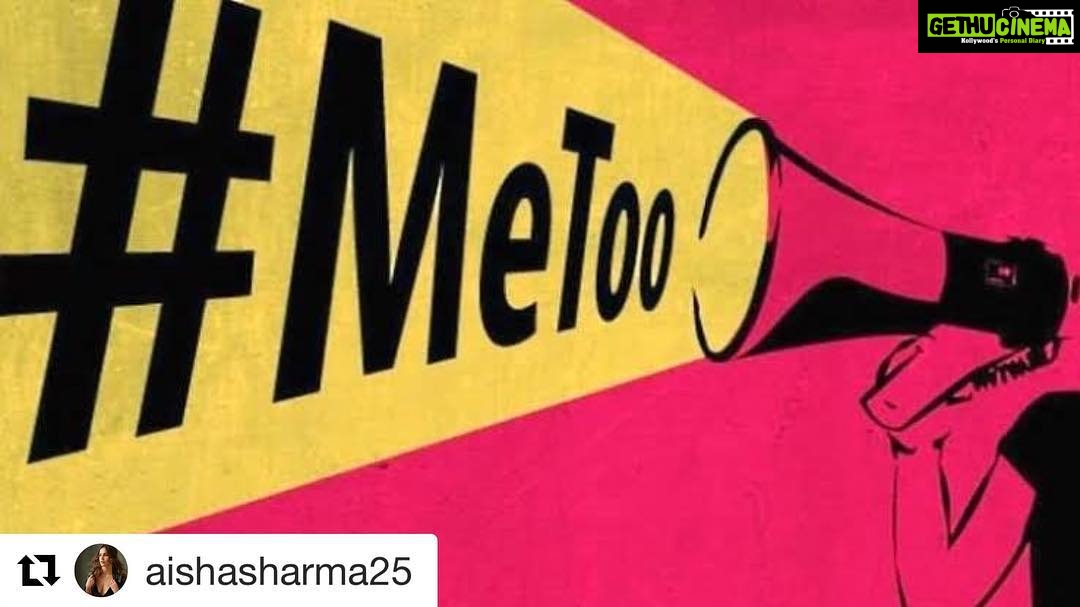 Neha Sharma Instagram - #Repost @aishasharma25 with @get_repost ・・・ #Metoo is nothing short of a revolution . And because of social media everyone has a voice . I stand by every woman who has been wronged . What a time to be in . Make that noise so that no one ever again has to say #metoo. #timesupnow