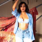 Neha Sharma Instagram - 💙🤍 . Photographer & creative director @bharat_rawail Creative assistant @lensedbyameeshishah Hair @tejisinghofficial