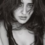 Neha Sharma Instagram – Black is my happy Color…#blackandwhite 📸 @___veevee___