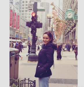Neha Sharma Instagram - One can truly befriend a city only by walking its streets..-Andre Maurois Chicago, Illinois
