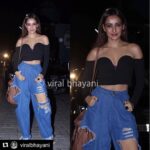 Neha Sharma Instagram – Love those ripped jeans @gabriellademetriades ❤️ and thank u @viralbhayani for those pics😘#Mubarakanreleasestoday