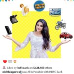 Nidhhi Agerwal Instagram - Have a dream? Want to turn it into reality? Well, fortunately #NowAllisPossible with @hdfcbank #FestiveTreats. It doesn’t matter if you think your dreams are small or big, fulfilling all of them is now easy with #HDFCBankFestiveTreats 1,000+ offers on Cards, EasyEMI and Loans. So stop holding back!