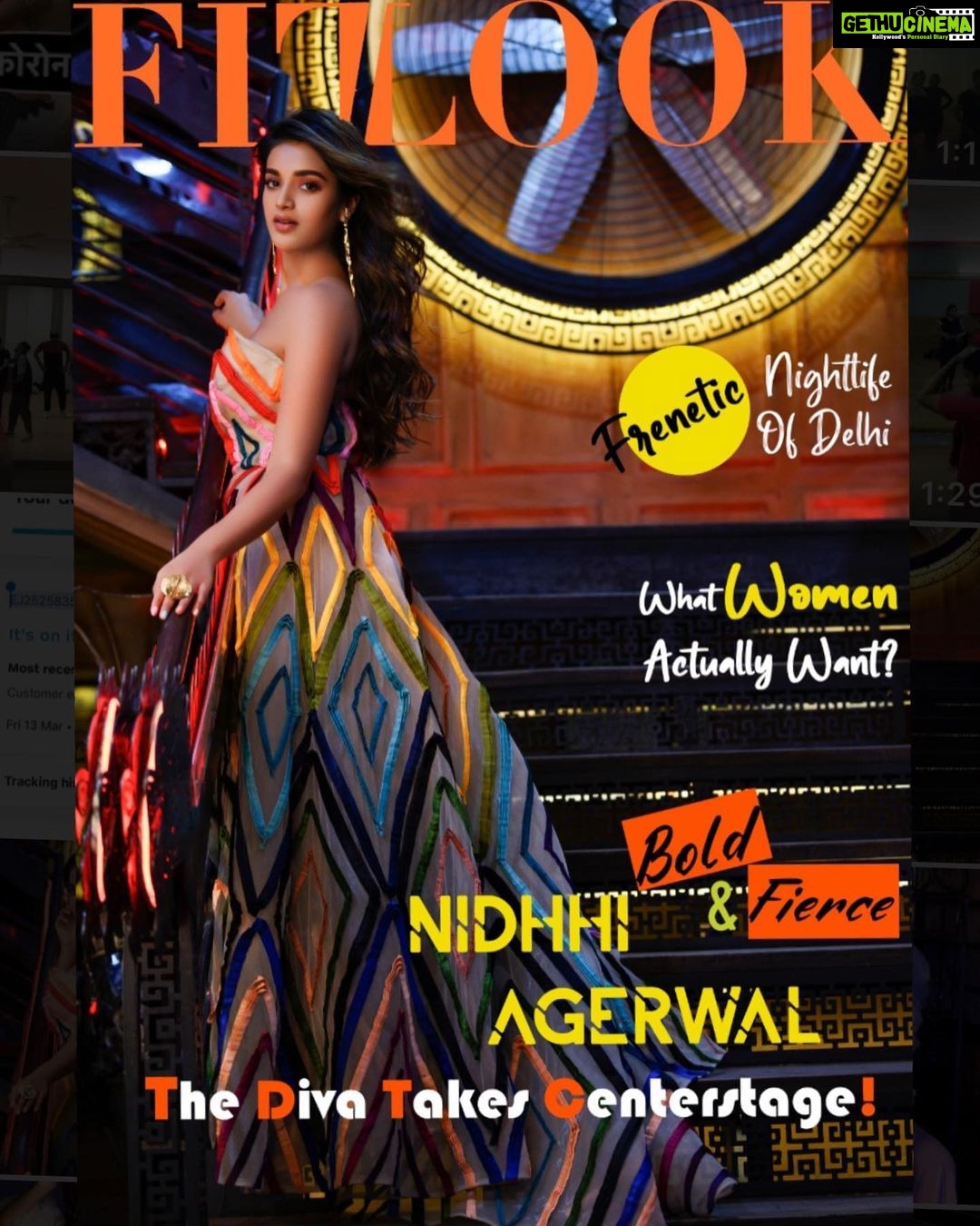 Nidhhi Agerwal Instagram - Evolve or dissolve.. its your decision 💕 #cover Cover girl @fitlookmagazine Founder @mohit.kathuria1987 MUA @glambyriyachawla Hair @shefali_hairstylist.81 Shot by @praveenbhat Stylist @shrushti_216 Wearing @karleoffashion Media Director @raindropalterego