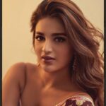 Nidhhi Agerwal Instagram - I stepped into my worth and never looked back 👑👘🧶🦁🐯🌻🌞🍑🍊🥮💰💸💸🔮🏺 Saree: @geethikakanumilli_official Pic: @akshay.rao.photography Styled by @officialanahita x @makeupartisttamanna