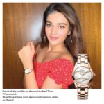 Nidhhi Agerwal Instagram - Find this beautiful #Tissot #Twave watch and more such elegant timepieces by @tissot_official now on @myntra 🤩✨ #ThisIsYourTime to shop #tissotonmyntra
