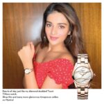 Nidhhi Agerwal Instagram – Find this beautiful #Tissot #Twave watch and more such elegant timepieces  by  @tissot_official now on @myntra 🤩✨ #ThisIsYourTime to shop #tissotonmyntra