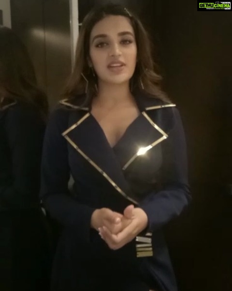 Nidhhi Agerwal Instagram - Looking forward to see you there #SIIMAinQatar. 💥💕 #PantaloonsSIIMA #SummerInQatar #SIIMAShortFilmAwards #ONEFMQATAR #HeloApp #VIBRI