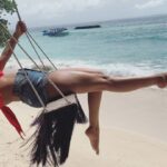 Nidhhi Agerwal Instagram - I have wanted to do this forever! 🌴🌸 #maldives #ismartshankar #bts #beach #travel Samura Maldives
