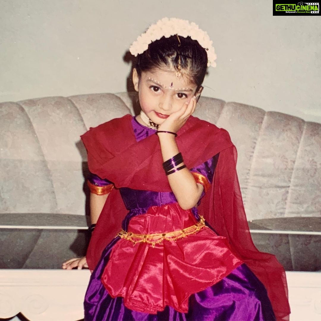 Nidhhi Agerwal Instagram - I found this picture of mine from the archives. I think it’s either a dance competition or a fancy dress.. it’s 18 years later and I’m still doing the same thing 💕 #throwback #actorslife