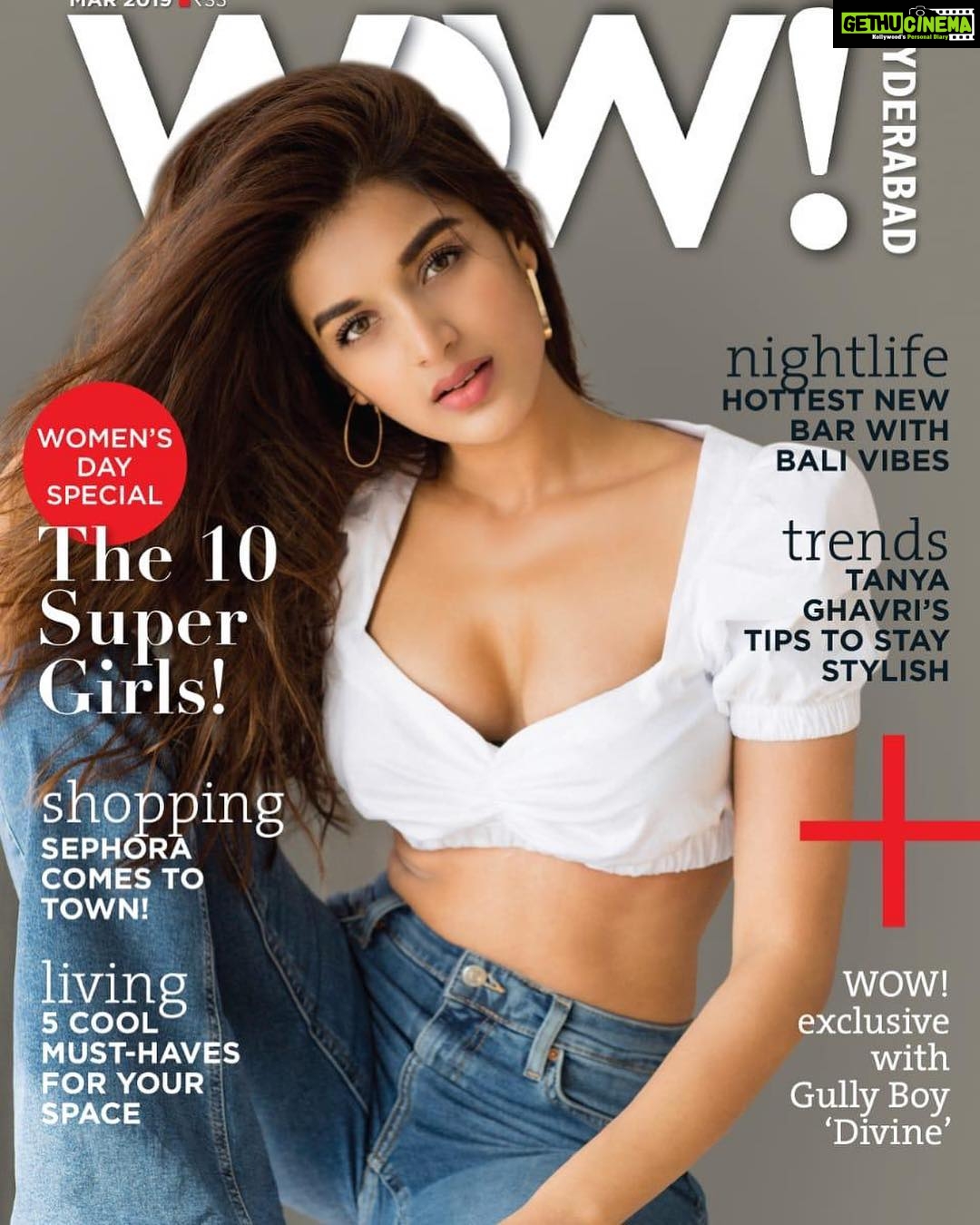 Nidhhi Agerwal Instagram - On the cover of WOW magazine for the women’s day special issue 💁🏻♀️❤️