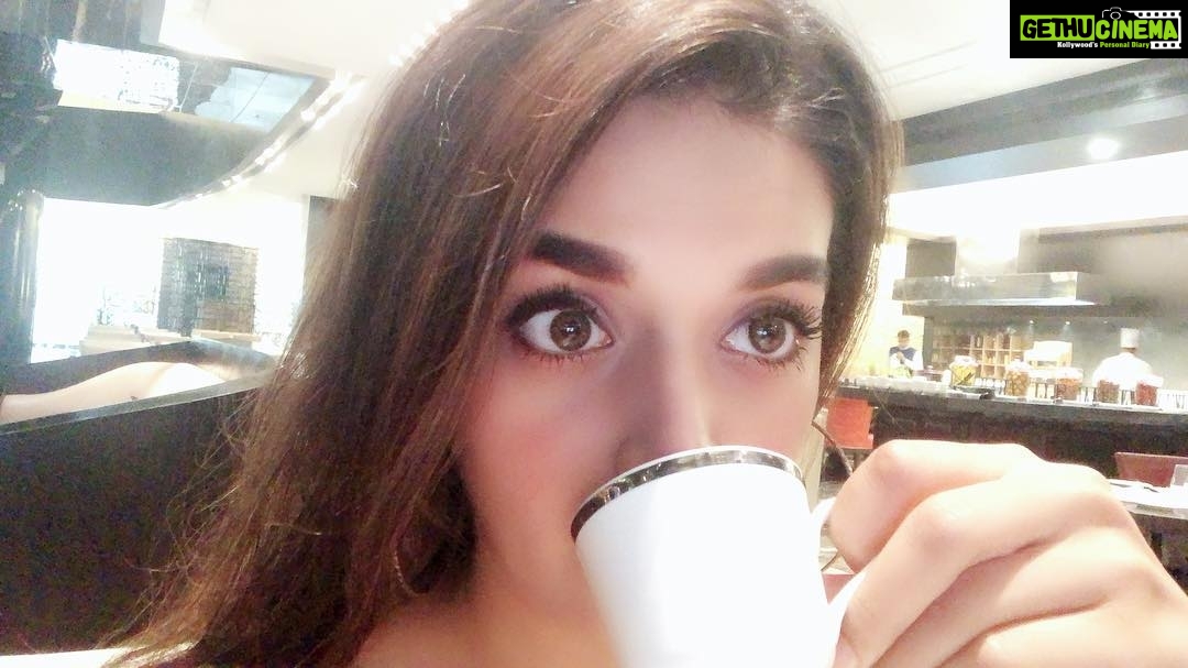 Nidhhi Agerwal Instagram - Please don’t give me more coffee #sundaymood ☕️