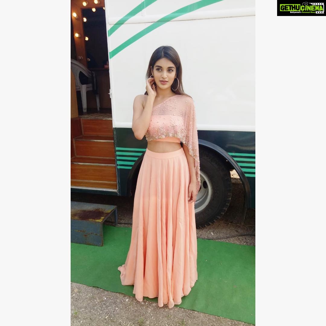Nidhhi Agerwal Instagram - The good time has begun ✨💥🦋 Styling- @lakshmilehr Assisted by- @shikha298 Wearing- @shlokakhialaniofficial Hyderabad