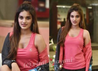 Nidhhi Agerwal Instagram - #getsetdefy @dfysport #fitness #gymwear Mumbai, Maharashtra