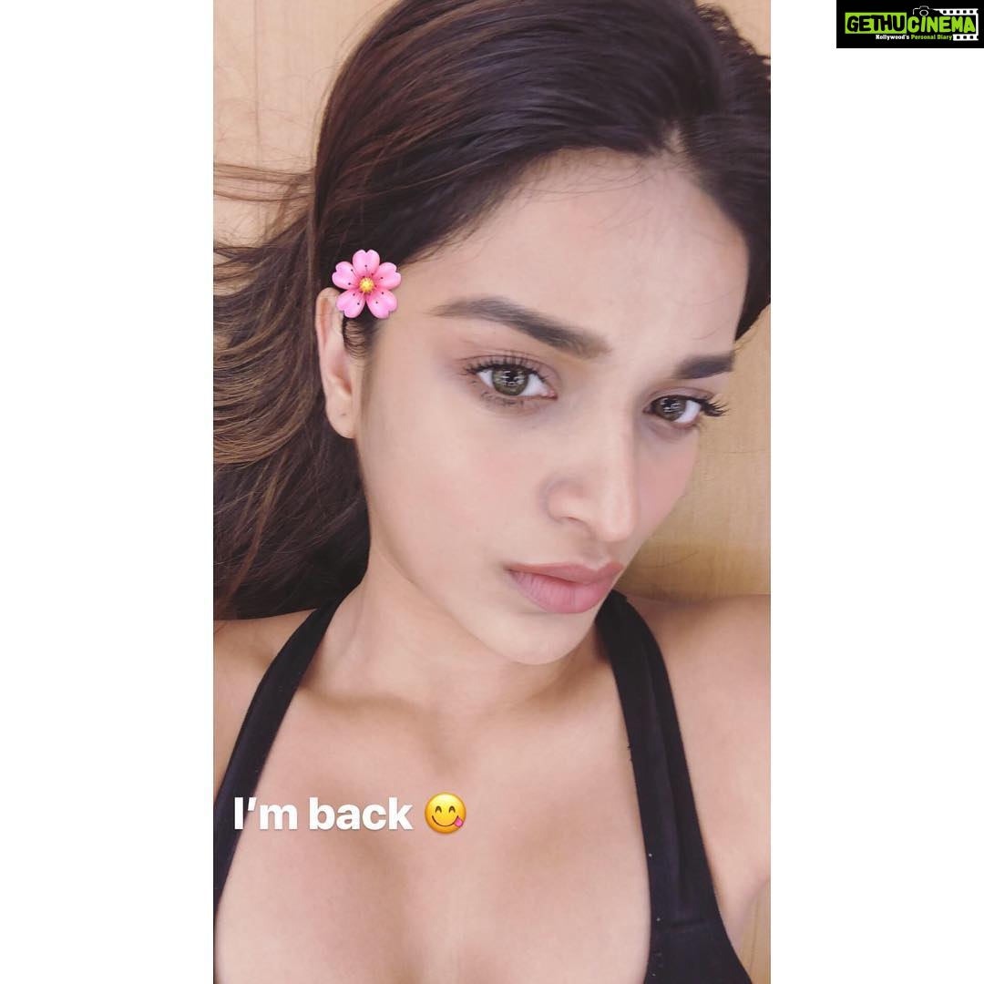 Nidhhi Agerwal Instagram - 🌸🌸🌸 Back to feeling like myself again 🌸🌸🌸