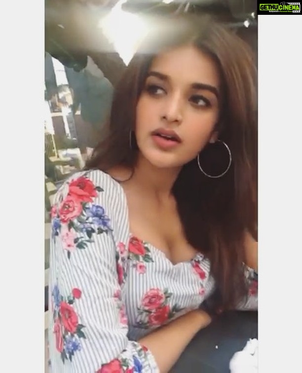 Nidhhi Agerwal Instagram - When you’re trying to get some candid pictures 😝 📹 @renilabraham