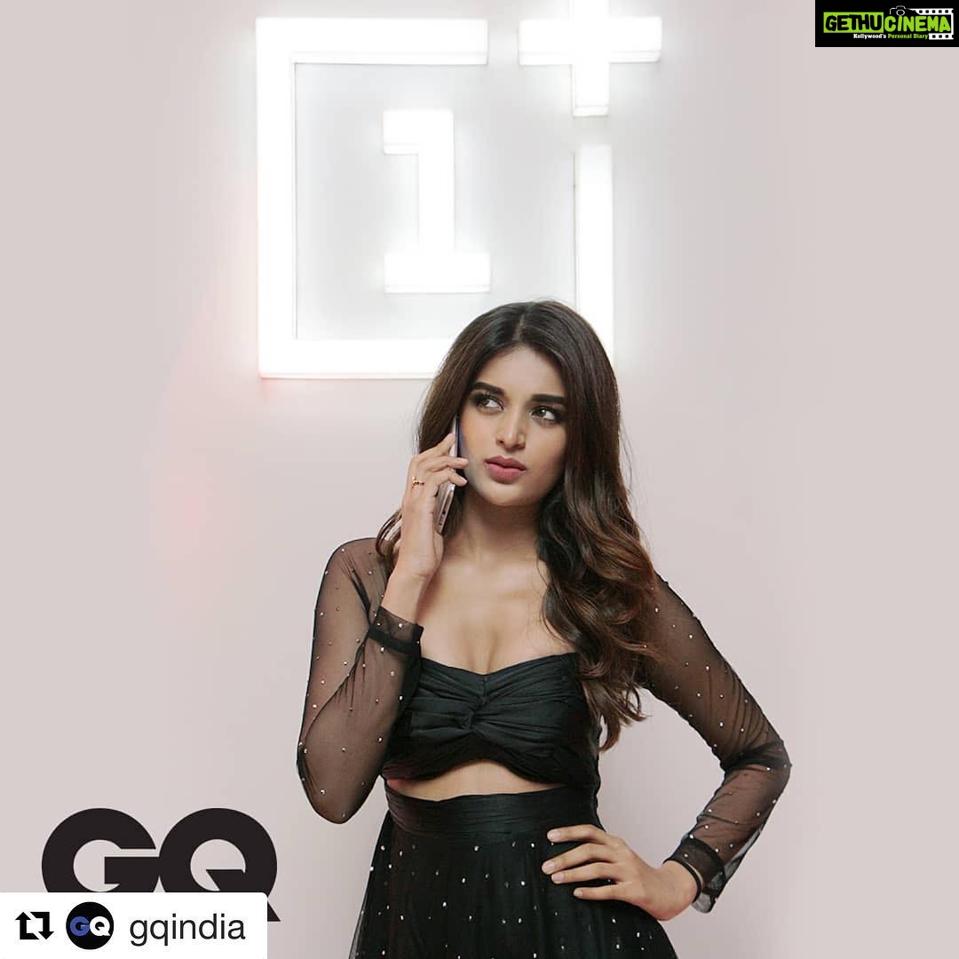 Nidhhi Agerwal Instagram - Bet you wish you were on the other side of this call 🦋 #gqbestdressed