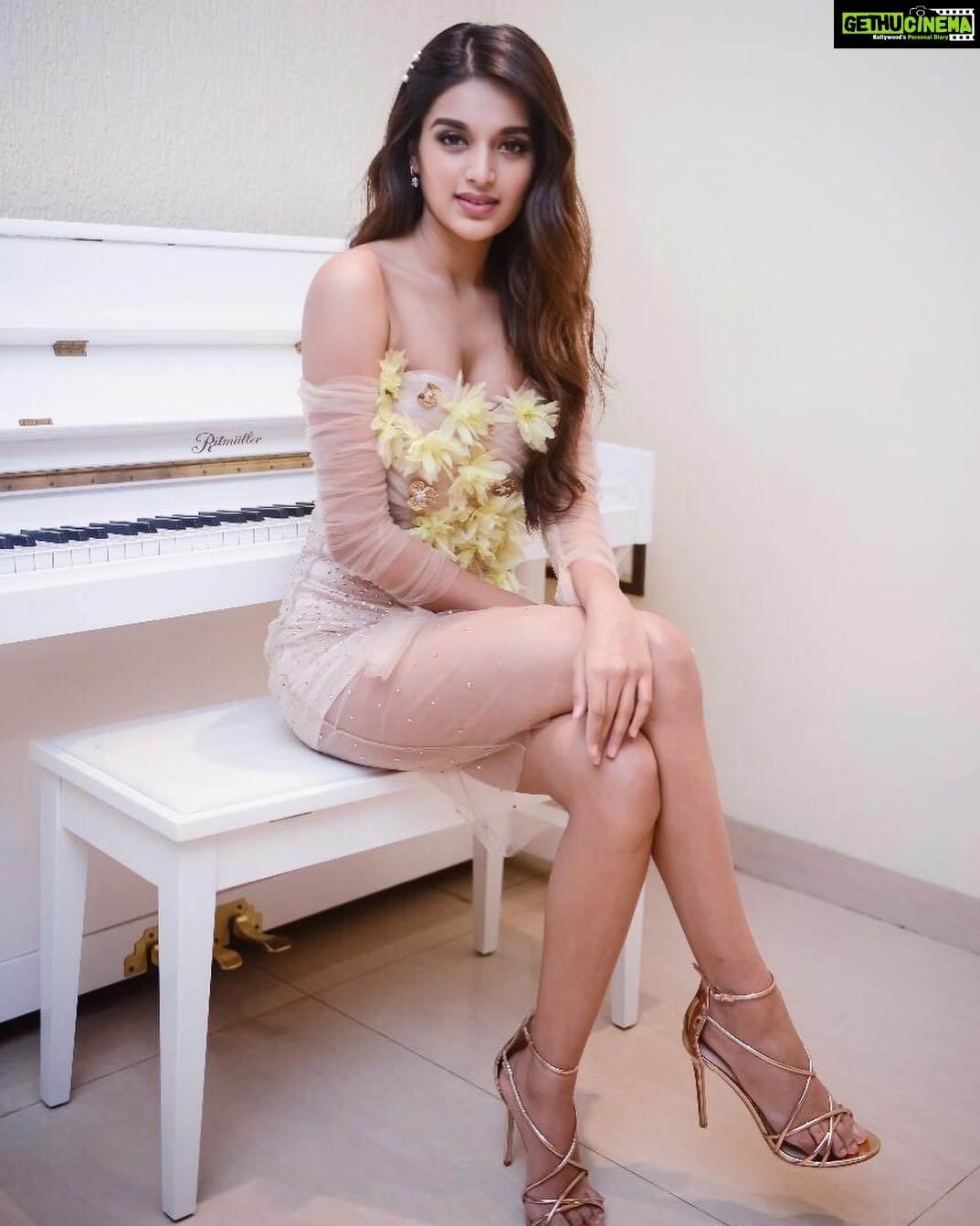 Nidhhi Agerwal Instagram - For #htstyleawards2018 ✨ Styling- @leepakshiellawadi Hair- @shefali_hairstylist.81