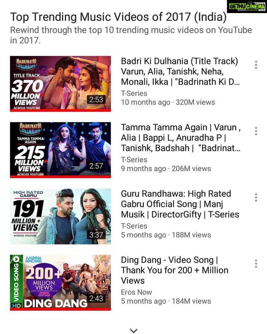 Nidhhi Agerwal Instagram - This makes me so so happy! #dingdang is the #3 most watched film song and #4 most watched song of 2017 ππΌπ¦β¨β¨β¨β¨β¨ #munnamichael