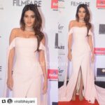 Nidhhi Agerwal Instagram - 🌸🌸🌸 #filmfare my first style awards. Styled by- @anishagandhi3 @rochelledsa wearing @arushicouture