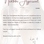 Nidhhi Agerwal Instagram - 🙏🏼😊✨🤍 #grateful