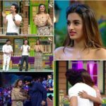 Nidhhi Agerwal Instagram - Makeup- @13kavitadas Hair- @seemakhan1988 For kapil sharma show Outfit @officialeshasethithirani Earrings @amrapali Styled by @sabinahalder