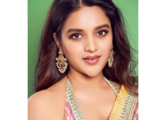 Nidhhi Agerwal Instagram - Looking for a सुंदर और सुशील लड़का 🧿🧚🏻✨🤍 Styled by @officialanahita Saree: @gopivaiddesigns Earrings: @amrapalijewels Pic: @i_ak_photographer