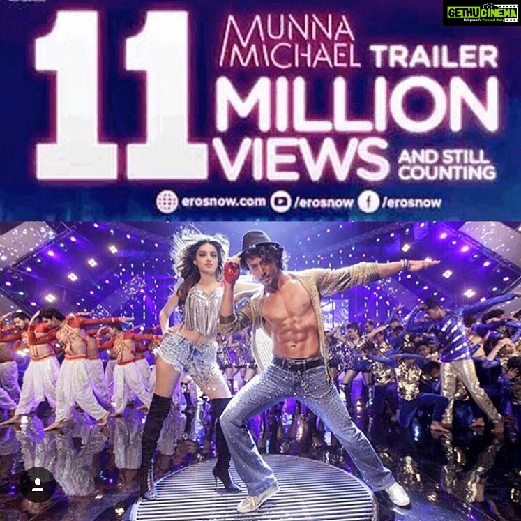 Nidhhi Agerwal Instagram - Thank you guys! 🙏🏼 #in24hours #munnamichael @sabbir24x7 @tigerjackieshroff @nawazuddin._siddiqui @vikirajani @filmsnextgen