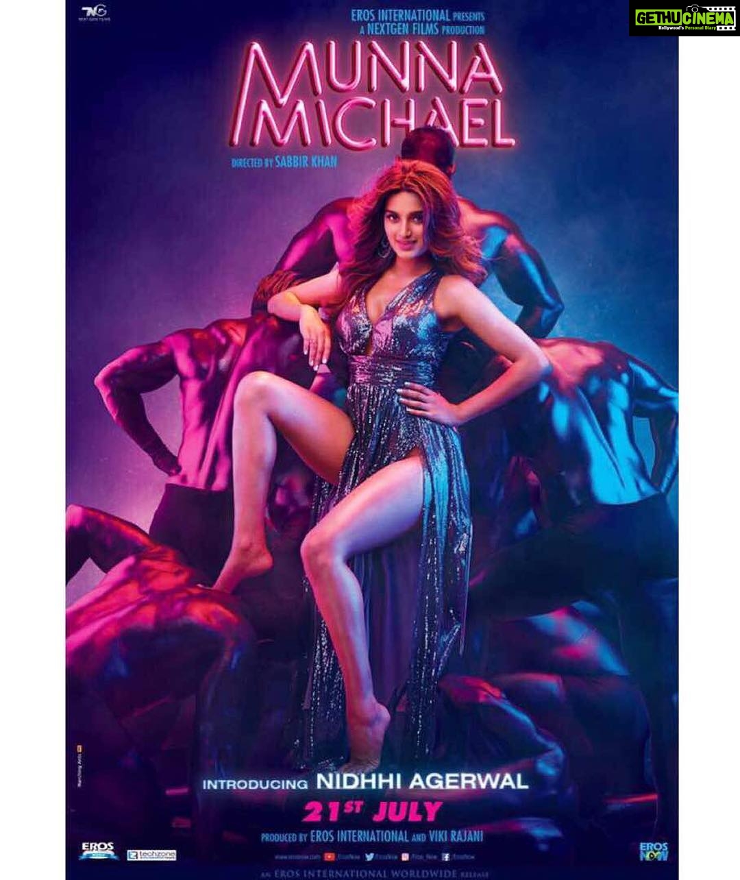Nidhhi Agerwal Instagram - Introducing DOLLY! ❤️️✨🙏🏼 #MunnaMichael #21stjuly @sabbir24x7 @tigerjackieshroff @eros_now @vikirajani @filmsnextgen @nawazuddin._siddiqui HMU- @shaanmu Styling- @sonaakshiraaj assisted by @shikha298