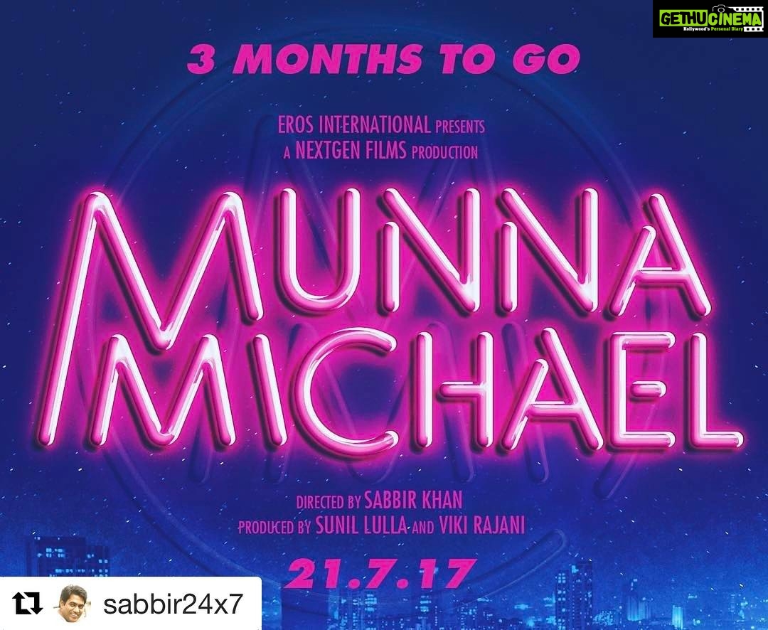 Nidhhi Agerwal Instagram - 😁 #munnamichael @tigerjackieshroff @sabbir24x7 @vikirajani @eros_now @filmsnextgen