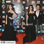 Nidhhi Agerwal Instagram - Eventful night! ✨ Makeup hair: @shaanmu ❤️ Styling: @theanisha #Repost @viralbhayani with @repostapp ・・・ I'm going to see a lot more of them now as #munnamichael promotions start #tigershroff #nidhiaggerwal #zeecineawards#Repost @viralbhayani with @repostapp ・・・ I'm going to see a lot more of them now as #munnamichael promotions start #tigershroff #nidhhiagerwal #zeecineawards