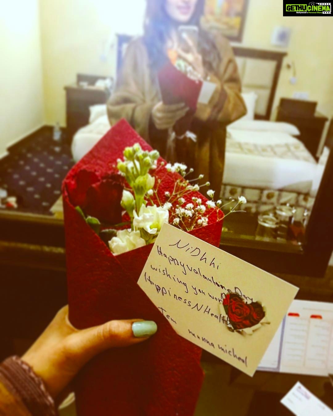 Nidhhi Agerwal Instagram - Thank you team Munna Michael for the warmth in freezing Jordan! ❤️ #munnamichael Amman, Jordan