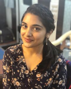 Nivetha Thomas Instagram - Look trials for a scene from 😊 #VTheMovie