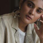 Nivetha Thomas Instagram – Last day of Darbar Promotions! 😊 • Top&Jacket – @anavila_m • Styling – @jukalker • Earrings – @pratima_jukalkar • Photography – @rajiv.krishna.14 • Makeup – @makeupbypjpandu • Hairsylist – @shilpa_bhapkar