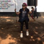 Nivetha Thomas Instagram - Yes! I’m also that girl who loves her black tights! Yes I was at the Kochi Muziris Biennale And.. the only thing that you must pay attention to is the writing on the wall behind me! Let’s work towards that yea? 🙂 Also, @athulya_usha Endhaaaa?