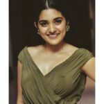 Nivetha Thomas Instagram – 🌱
•Olive gown by @nikhilthampi from  @thedeccanstory •Styled by @jukalker
•Studs by @hm •Makeup @sadhnasingh1