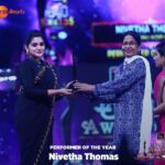 Nivetha Thomas Instagram – Thank you @zee_telugu and #apsaraawards again :) #ninnukori