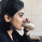 Nivetha Thomas Instagram – A girl and her glass of chaaya! ( ‘Tea’ in Malayalam) 😊