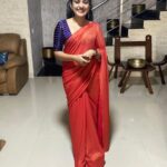 Nivetha Thomas Instagram - When an old saree gently reminded me she existed and then gave me a hug..